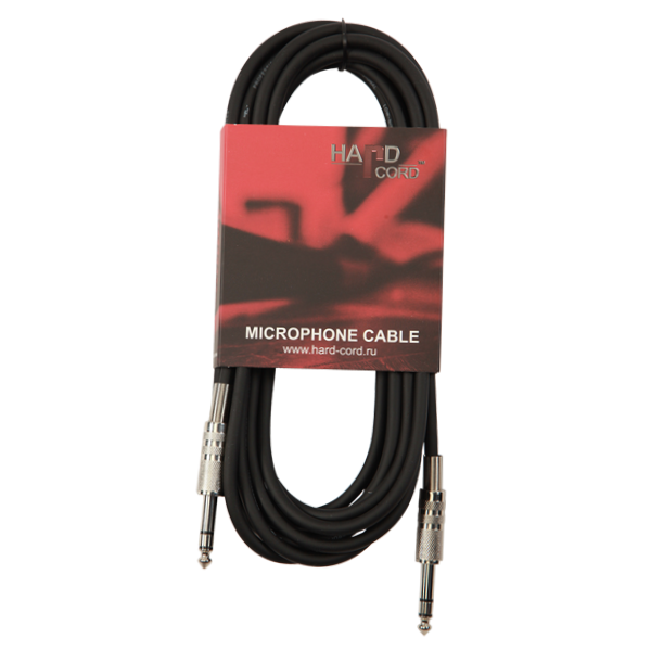 HardCord JJC-50 микрофонный кабель Stereo Jack 6,3mm-Stereo Jack 6,3mm, 5m 